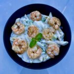 Shrimps Alfredo pasta