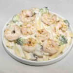 Shrimps Alfredo pasta