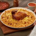 Quarter chicken with rice/ربع دجاجة مع الرز