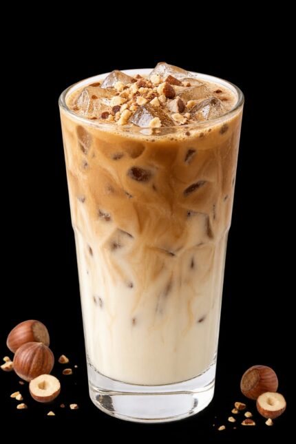 Hazelnut cream latte لاتيه كريمة البندق